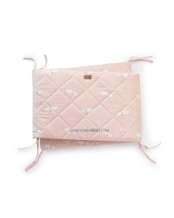 Pack funda nórdica + relleno + protector Bonjourbebé Polaris Rosa