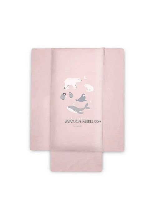 Pack funda nórdica + relleno + protector Bonjourbebé Polaris Rosa