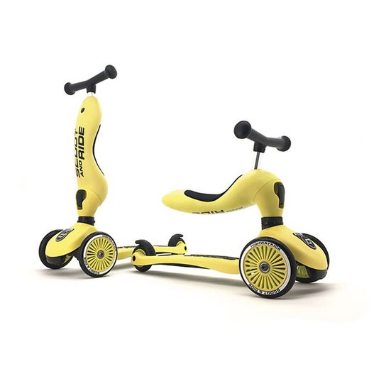 Patinete 2 en 1 Scoot and Ride Highwaykick Lemon