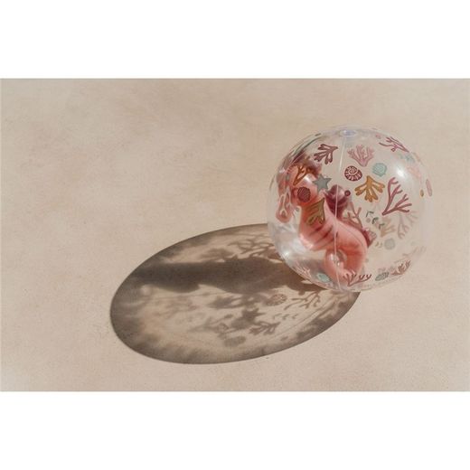 Pelota de playa 3D Little Dutch Ocean rosa