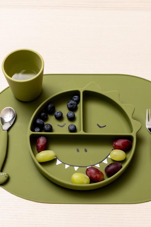 Plato compartimentado Trixie Dino
