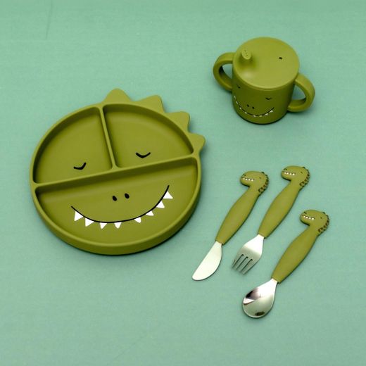 Plato compartimentado Trixie Dino