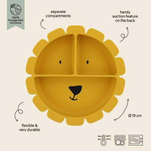 Plato compartimentado Trixie Lion