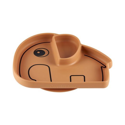 Plato de silicona DonebyDeer Elefant mostaza