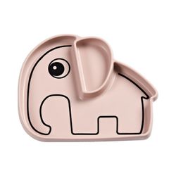 Plato de silicona DonebyDeer Elefant rosa
