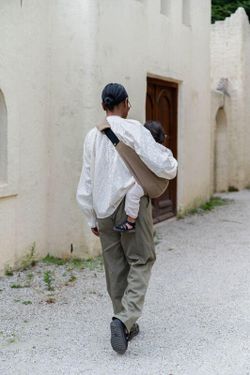 Portabebés bandolera Wildride Linen Camel
