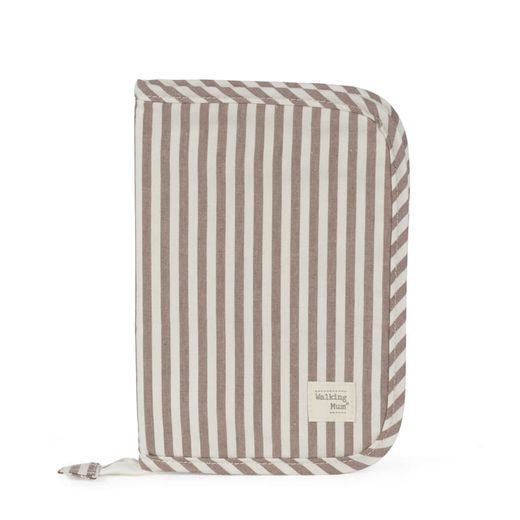 Portadocumentos Walking Mum Praliné Rayas Moka