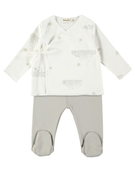 Primera puesta BabyClic Starry Night blanco Talla 0