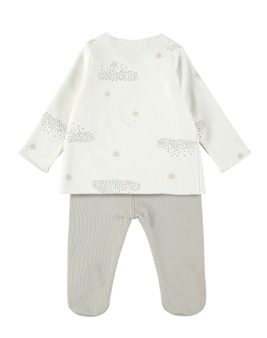 Primera puesta BabyClic Starry Night blanco Talla 0