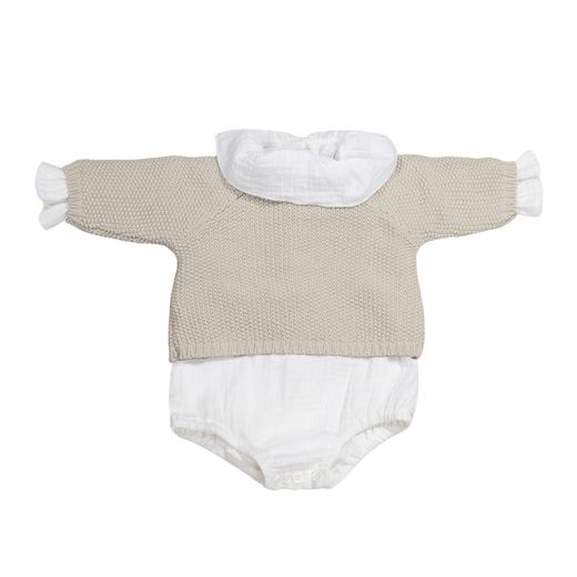 Primera puesta Pasito a Pasito Tricot beige