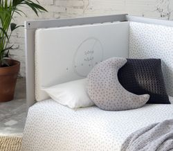 Protector de cuna Babyclic Night Stories Blanco