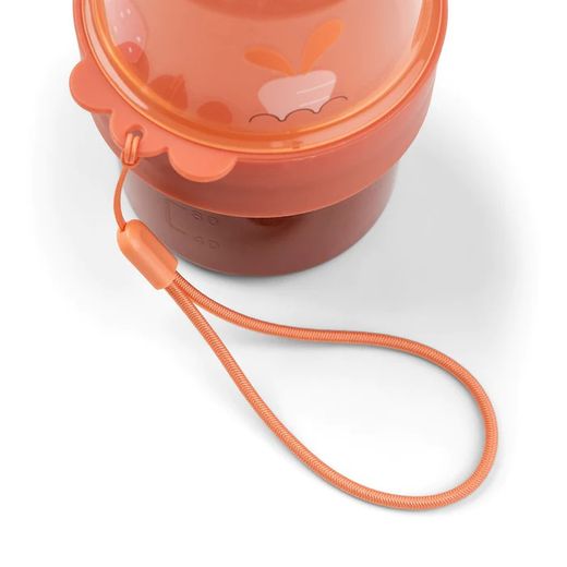 Recipiente snack bidireccional 150ml-150ml Donebydeer Birdee Papaya