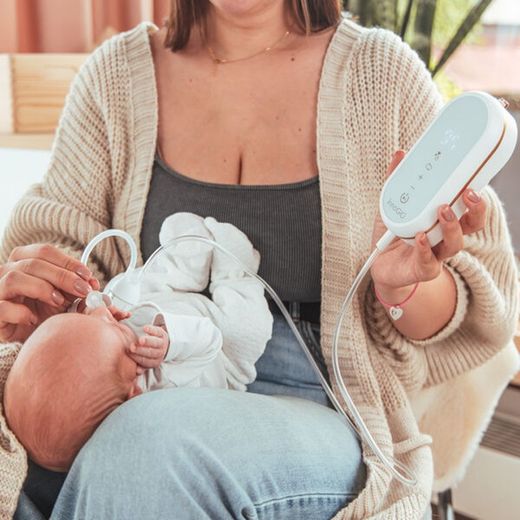 Sacaleches Innogio doble con aspirador nasal GIO-360