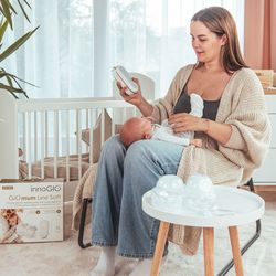 Sacaleches Innogio doble con aspirador nasal GIO-360