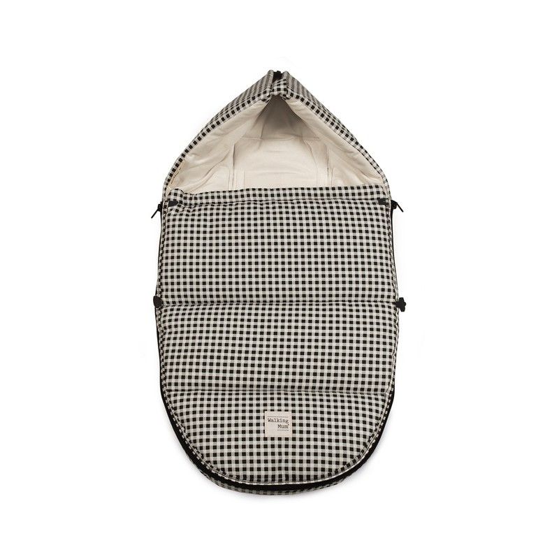 Saco capazo invierno Walking Mum I Love Vichy negro — Castellvell