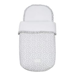 Saco capazo Pasito a Pasito Little Bloom Flor gris