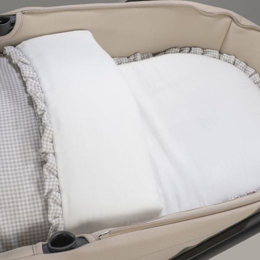 Saco capazo Pasito a Pasito Little Bloom Vichy gris