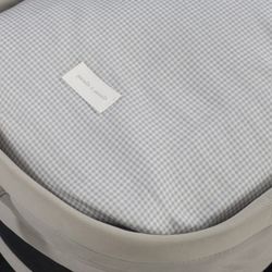 Saco capazo Pasito a Pasito Little Bloom Vichy gris