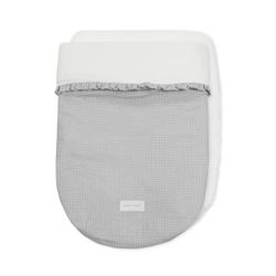 Saco capazo Pasito a Pasito Little Bloom Vichy gris