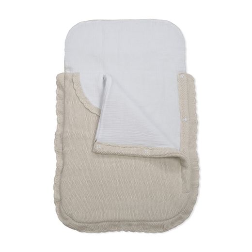 Saco capazo Pasito a Pasito Tricot Beige