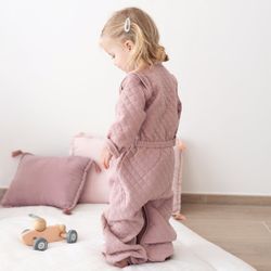 Saco de dormir Bemini QUILT Rosa nude 24-36 meses TOG 1.5