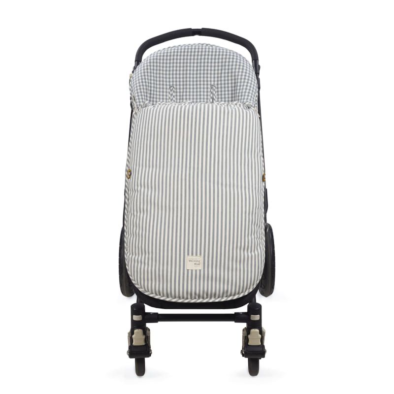 Saco silla Walking Mum Praliné Vichy/rayas Matcha