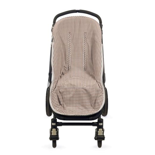 Saco silla Walking Mum Praliné Vichy/rayas Moka