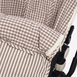 Saco silla Walking Mum Praliné Vichy/rayas Moka