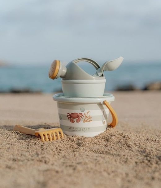 Set de playa 5 piezas Little Dutch Fresh verde