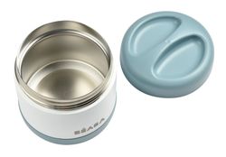 Termo Porción Beaba 500ml blanco/azul