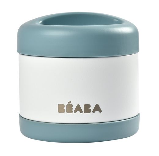 Termo Porción Beaba 500ml blanco/azul
