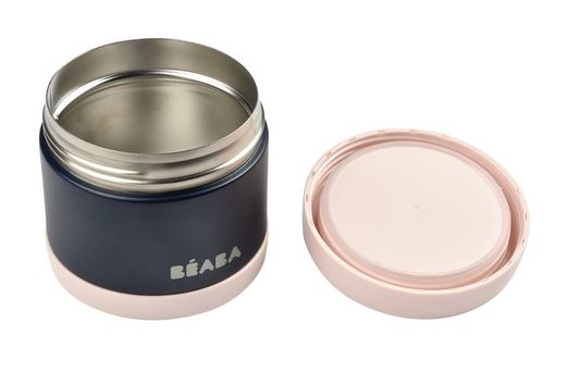 Termo Porción Beaba 500ml Azul oscuro/rosa
