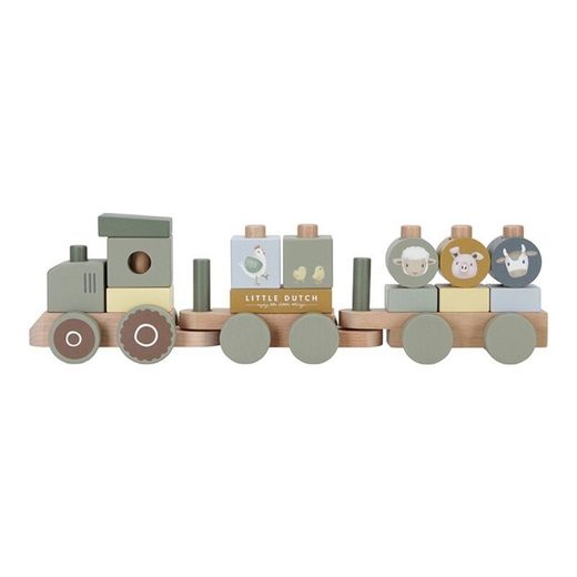 Tren apilable Little Dutch Granja Tractor